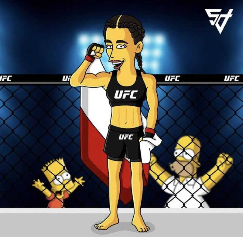 Joanna Jędrzejczyk w wersji "simpsonowej".
