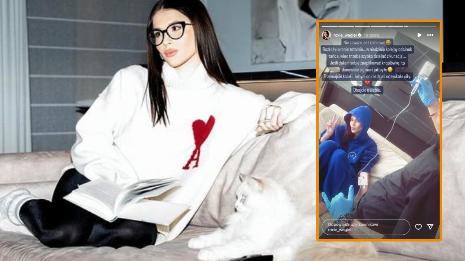 Roxie Węgiel ma problemy ze zdrowiem. Na Instagramie zdjęcie z kroplówką
