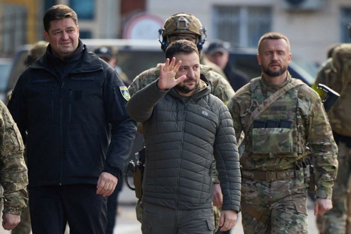 Prezydent Ukrainy odwiedził Chersoń.