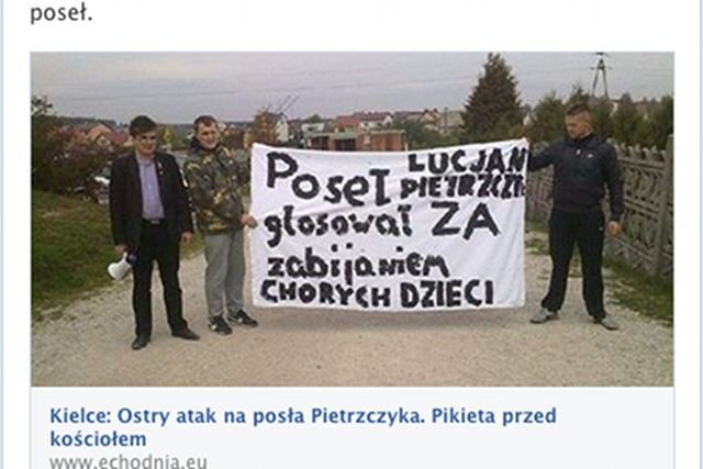 Akcją działaczy Ruchu Narodowego pochwalono się na oficjalnym facebookowym profilu organizacji