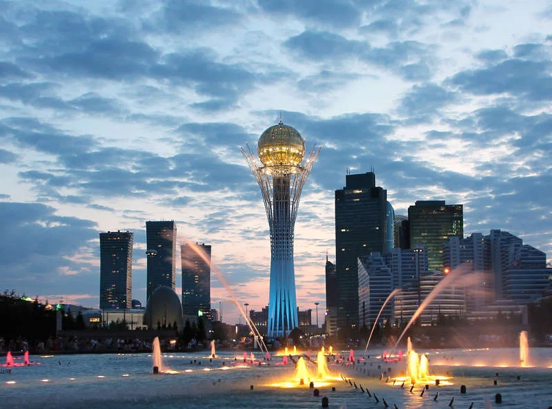 Astana, stolica Kazachstanu, w której znajdzie się siedziba banku centralnego EUG
