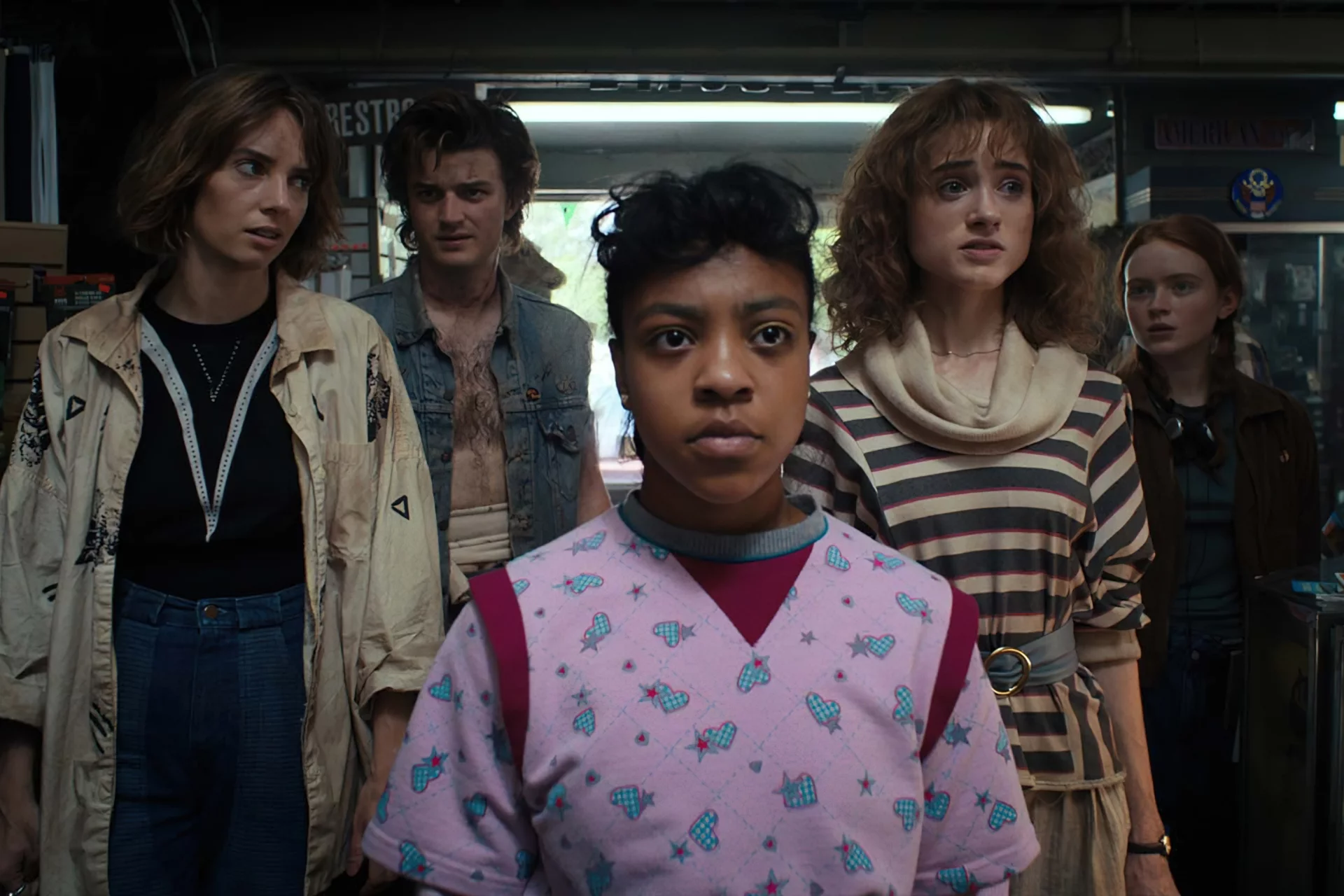 Stranger Things 4, część 2 Robin, Steve, Erica, Nancy i Max w "Stranger Things 4"