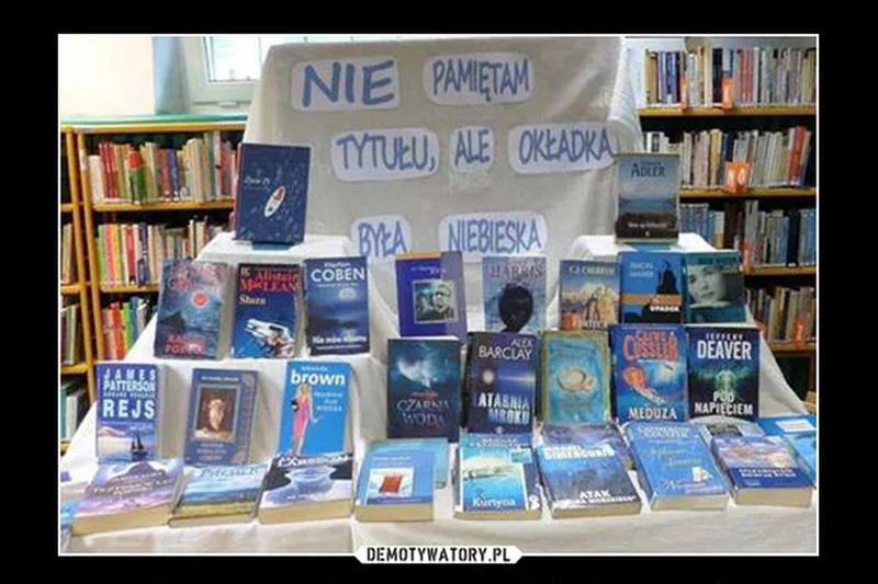 Kolor książki ma ogromne znaczenie.