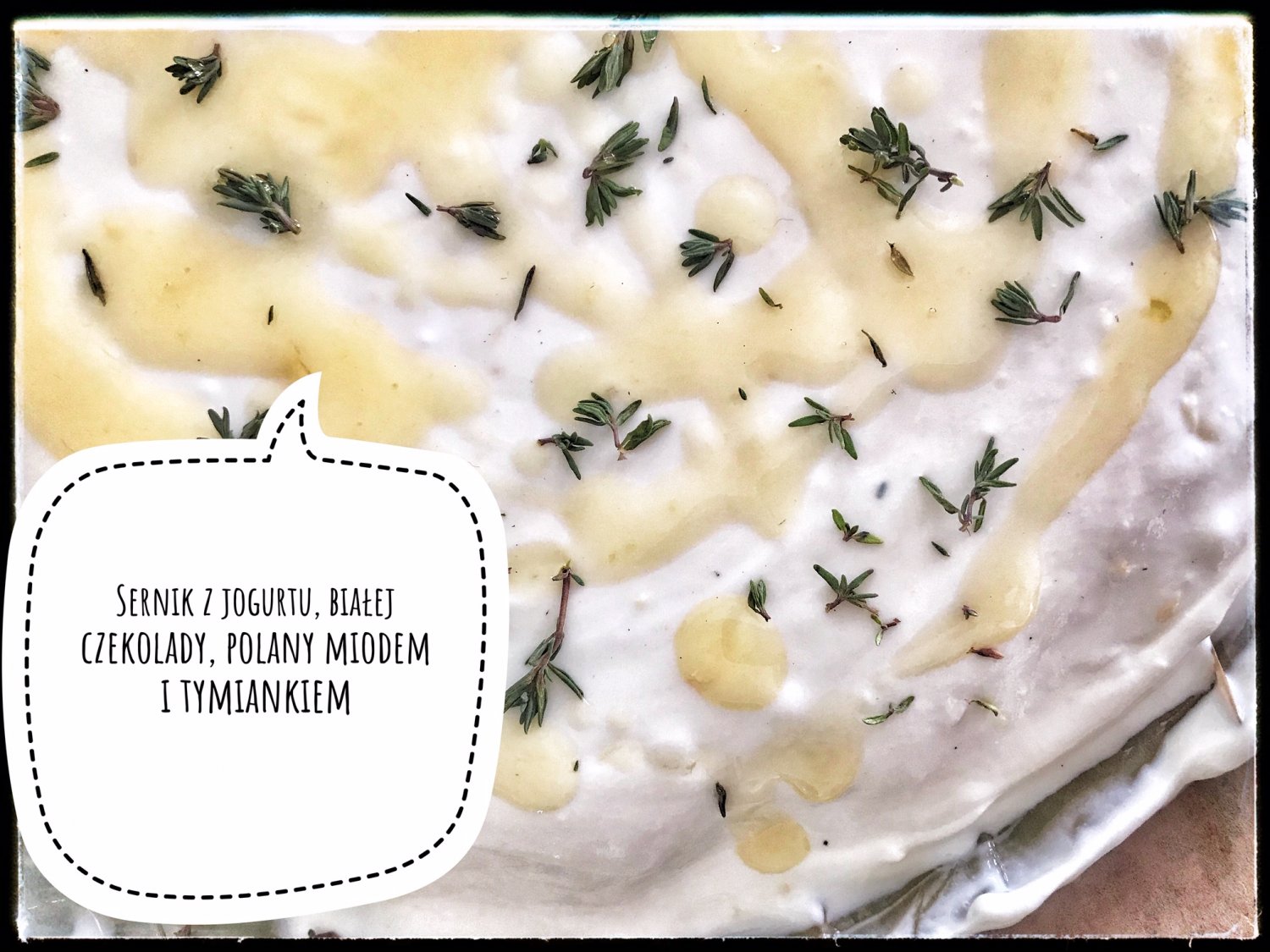 Sernik z tymiankiem i miodem