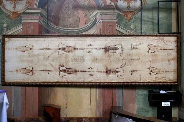 Kopia Całunu Turyńskiego w Sanktuarium Serca Jezusa Miłosiernego w Kaliszu