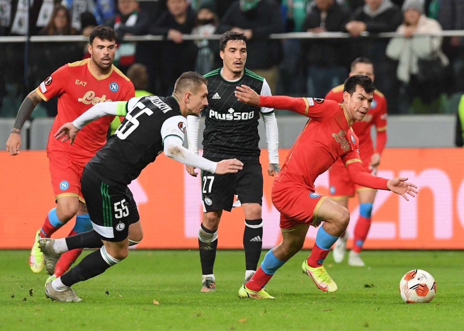 Legia Warszawa znów przegrała z SSC Napoli i straciła pozycję lidera grupy C Ligi Europy