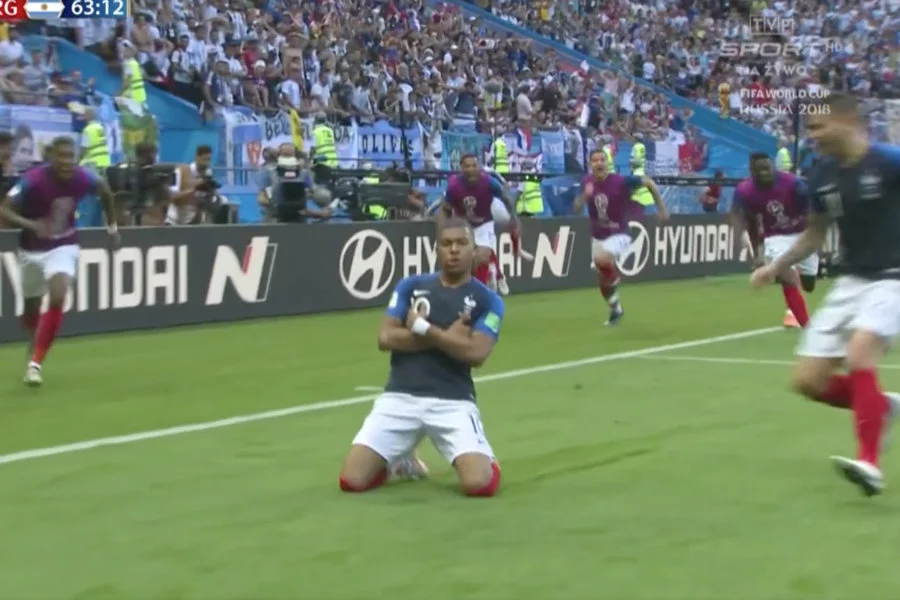Kylian Mbappe przyćmił Leo Messiego w meczu Francja - Argentyna.