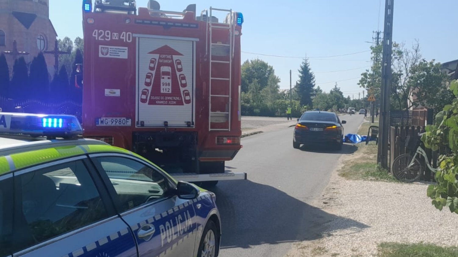 Unin. Tragiczny wypadek – dwójka dzieci potrącona przez samochód