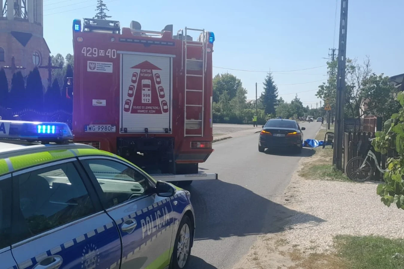 Unin. Tragiczny wypadek – dwójka dzieci potrącona przez samochód