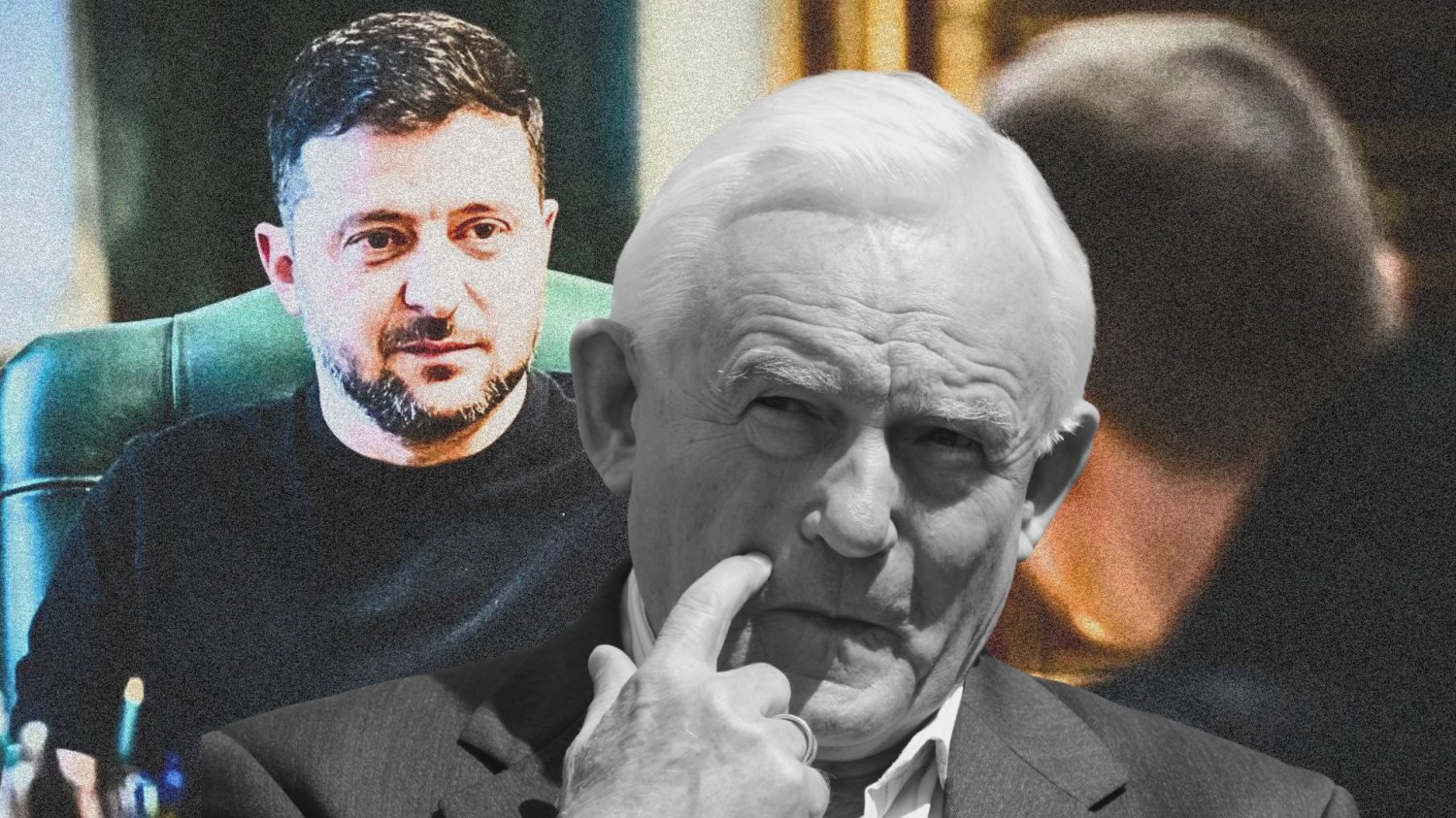 Leszek Miller i Wołodymyr Zełenski