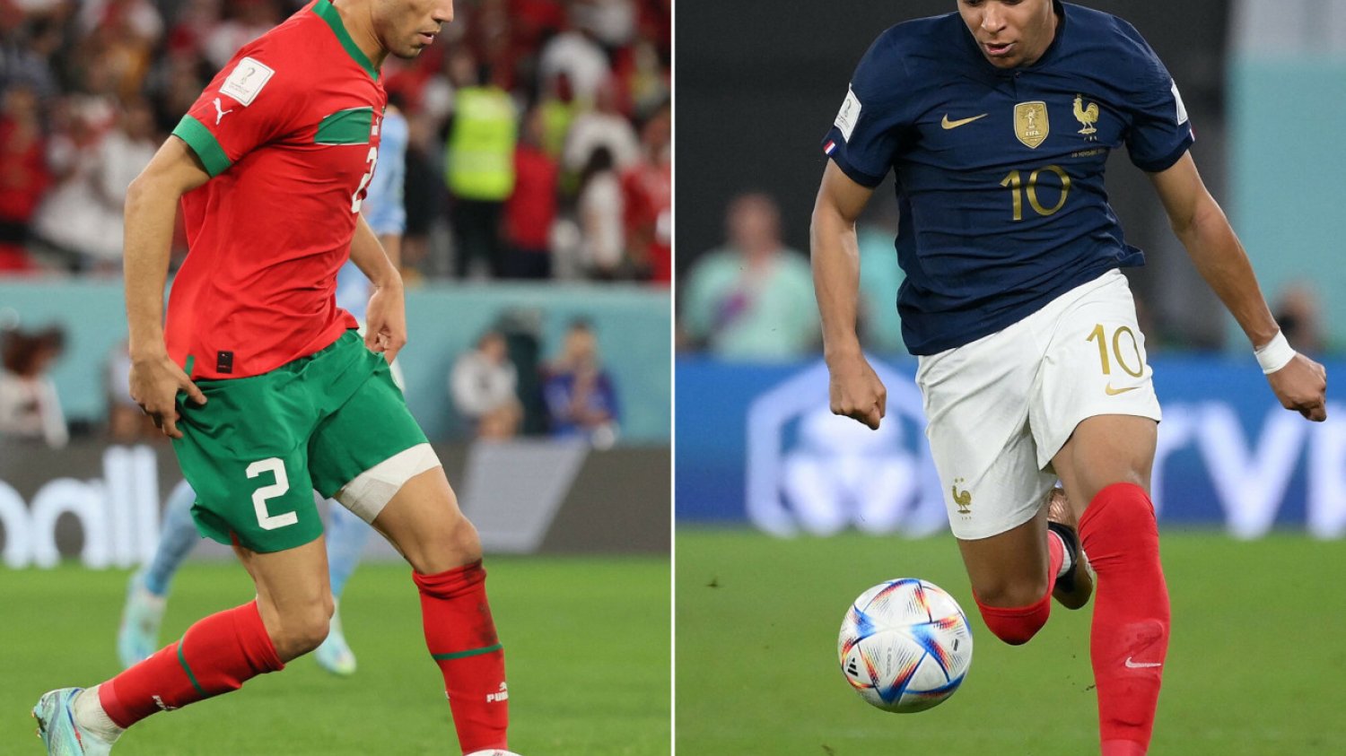 Achraf Hakimi i Kylian Mbappe z pewnością będą ważnymi postaciami dla swoich reprezentacji w półfinale MŚ 2022.