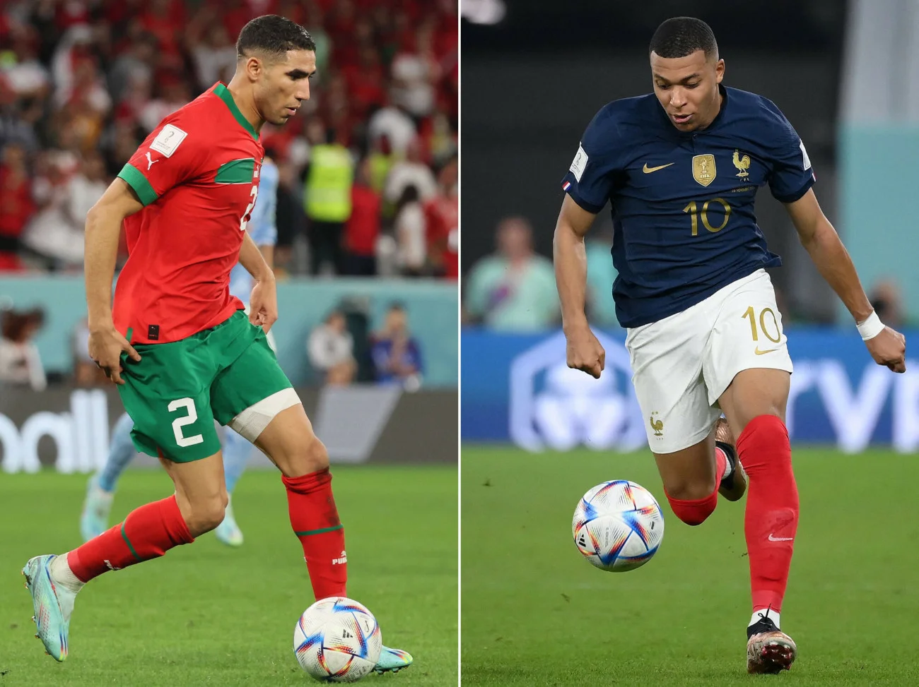 Achraf Hakimi i Kylian Mbappe z pewnością będą ważnymi postaciami dla swoich reprezentacji w półfinale MŚ 2022.