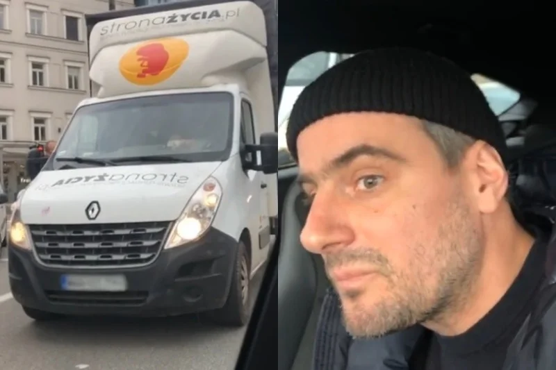 Antoni Pawlicki uczestniczył w blokadzie furgonetki antyaborcyjnej.
