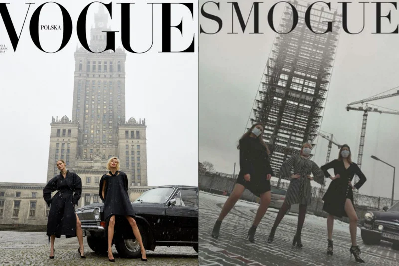 Okładka Vogue Polska inspiruje nawet działaczy walczących o czyste powietrze.