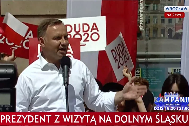 Andrzej Duda w ramach kampanii z wizyta we Wrocławiu.