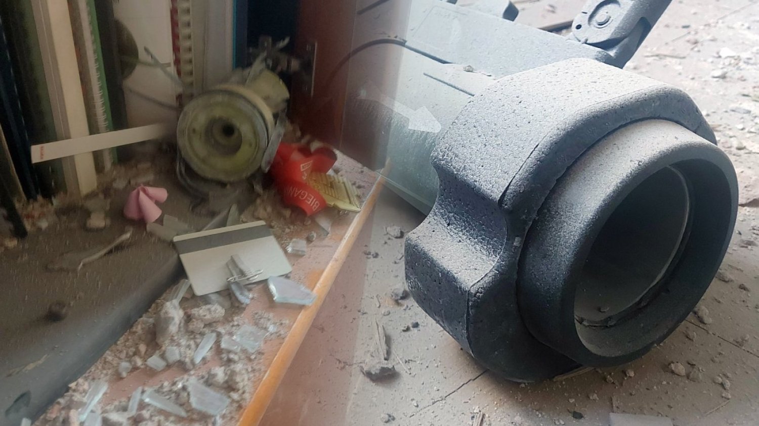 Tak wyglądał gabinet gen. Szymczyka po odpaleniu granatnika. Zdjęcia opublikował Krzysztof Brejza