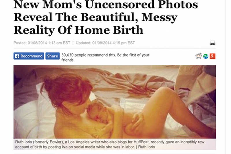 Ruth Iorio i jej publiczny poród w domu.