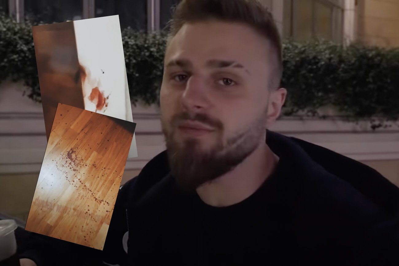 Amadeusz "Ferrari" Roślik jest już po operacji, a w sieci umieścił nagrania z mieszkania w którym został zaatakowany.