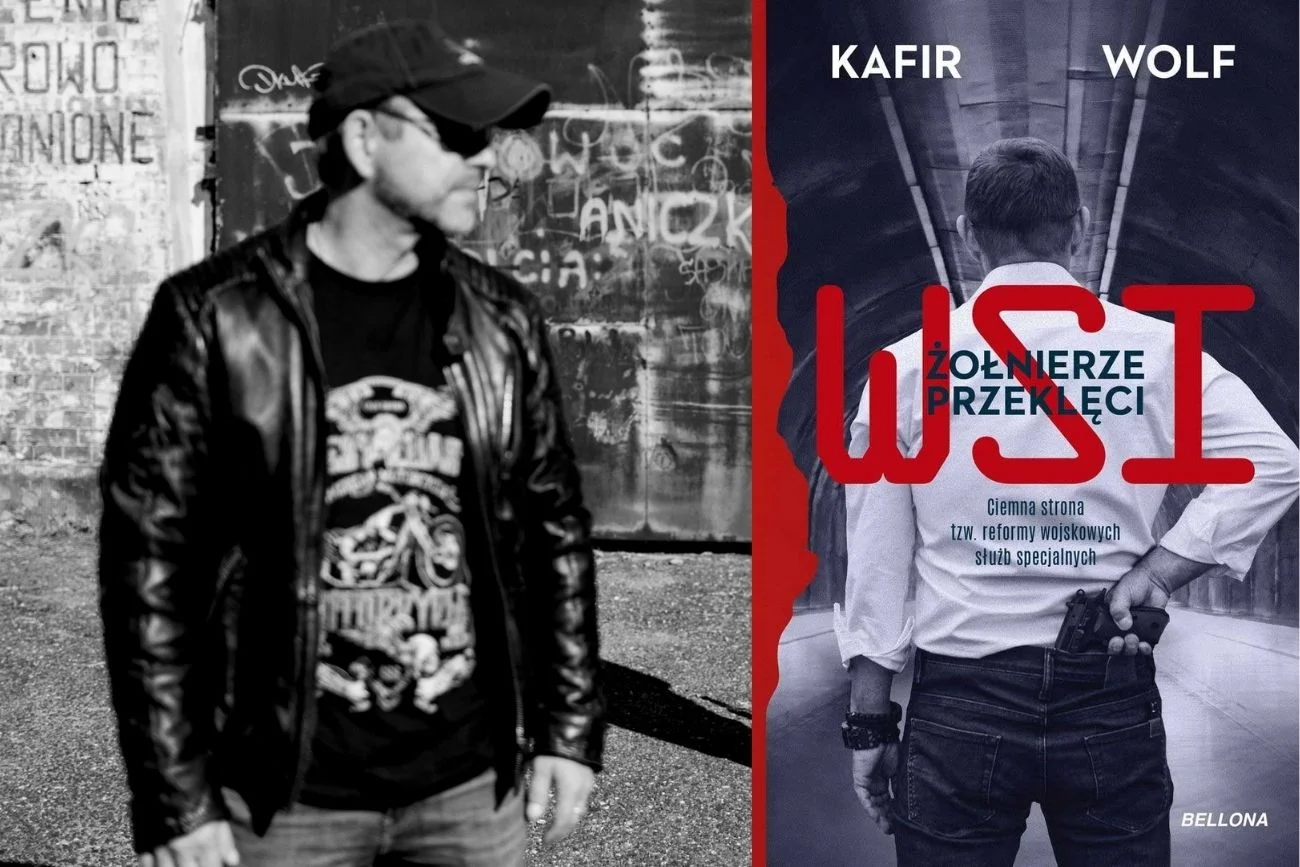 Premiera książki "WSI. Żołnierze przeklęci" w Polsce miała miejsce 9 lutego 2022 roku. Na zdjęciu współautor (Kafir) w sesji fotograficznej przygotowanej tak, aby nie zdradzić jego tożsamości