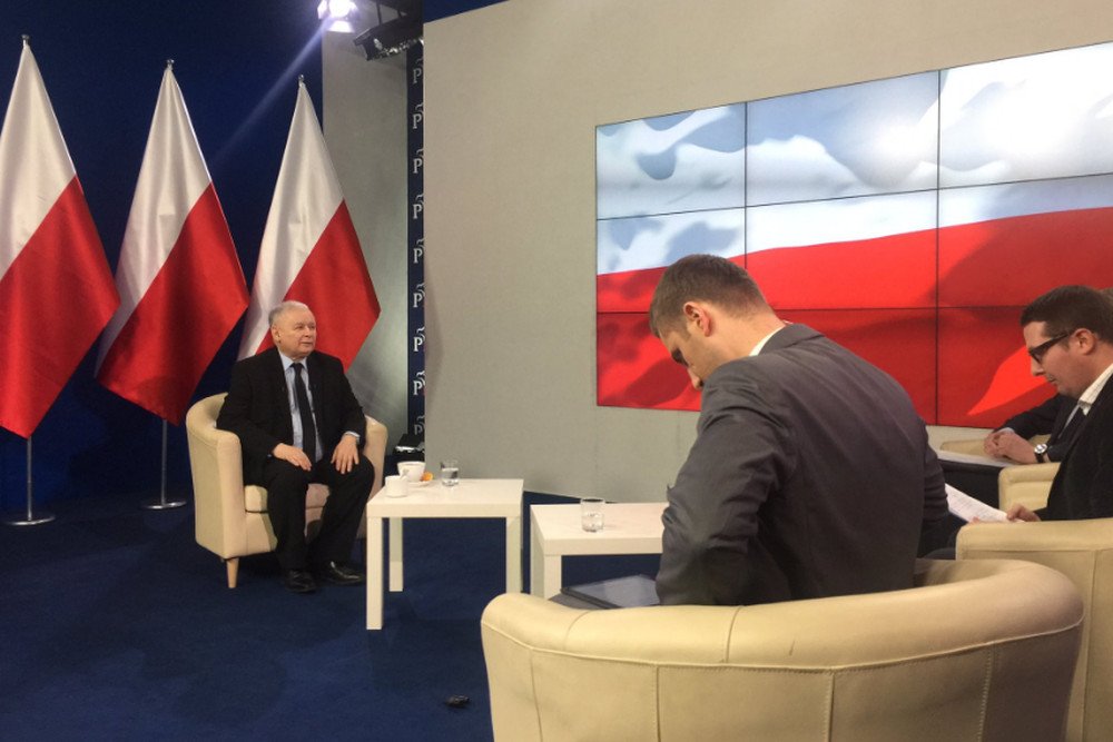 Jarosław Kaczyński m.in skomentował spotkanie z Angelą Merkel.