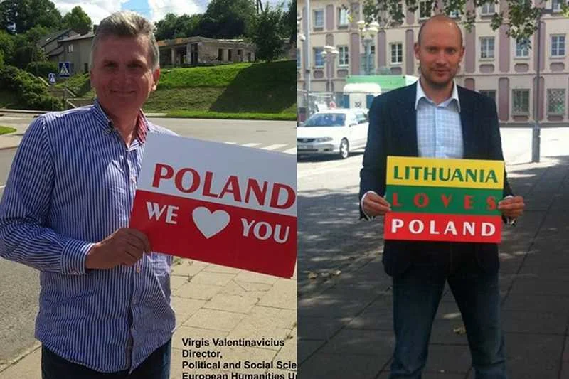 W akcji okazywania sympatii do Polski biorą udział Litwini w każdym wieku.