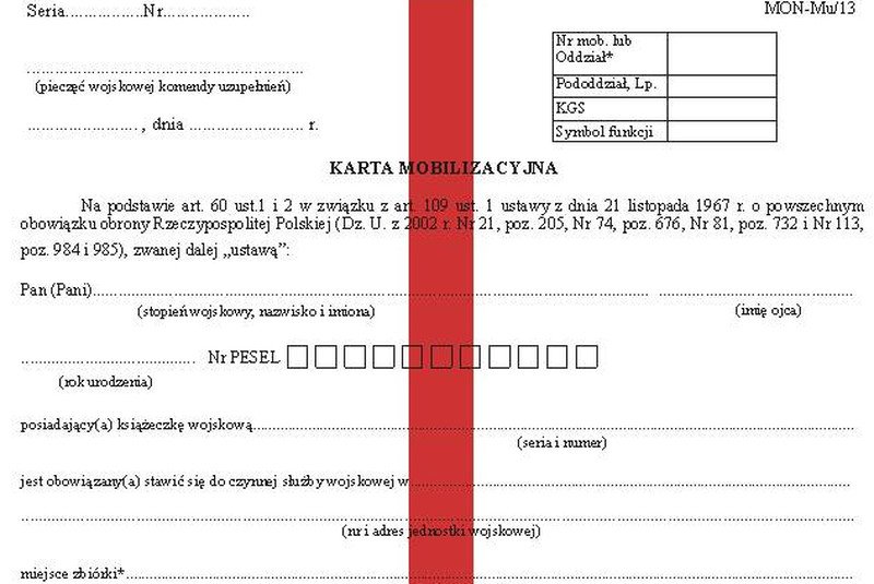Rezerwiści dostają karty mobilizacyjne. Sztab Generalny: To planowe działania. Internauci: "Cicha mobilizacja"