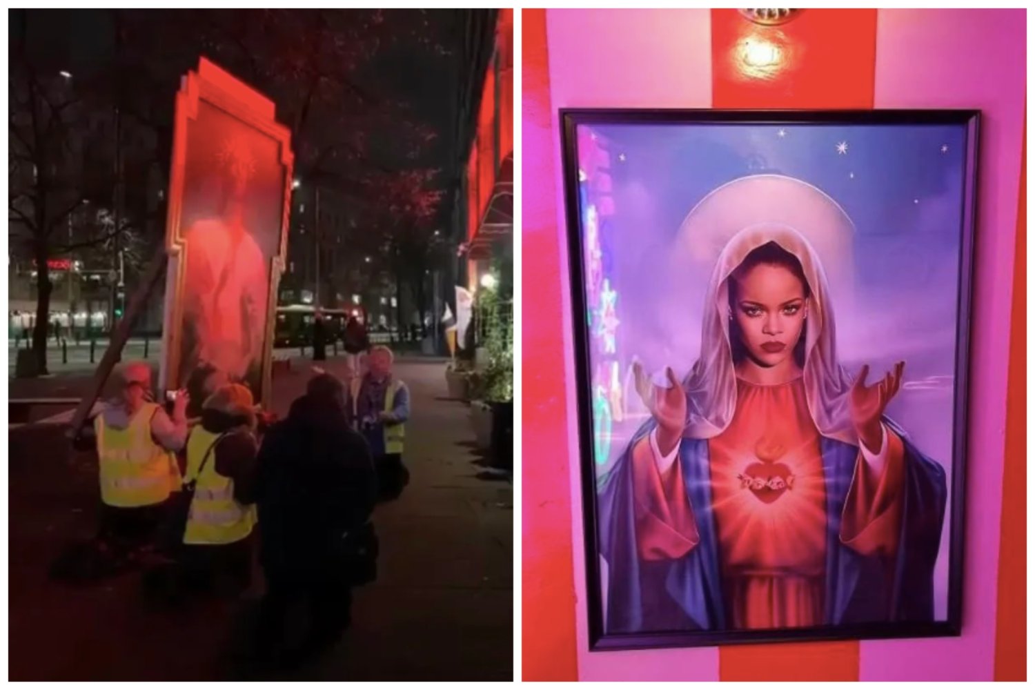 Protest modlitewny pod warszawską restauracją "Madonna".