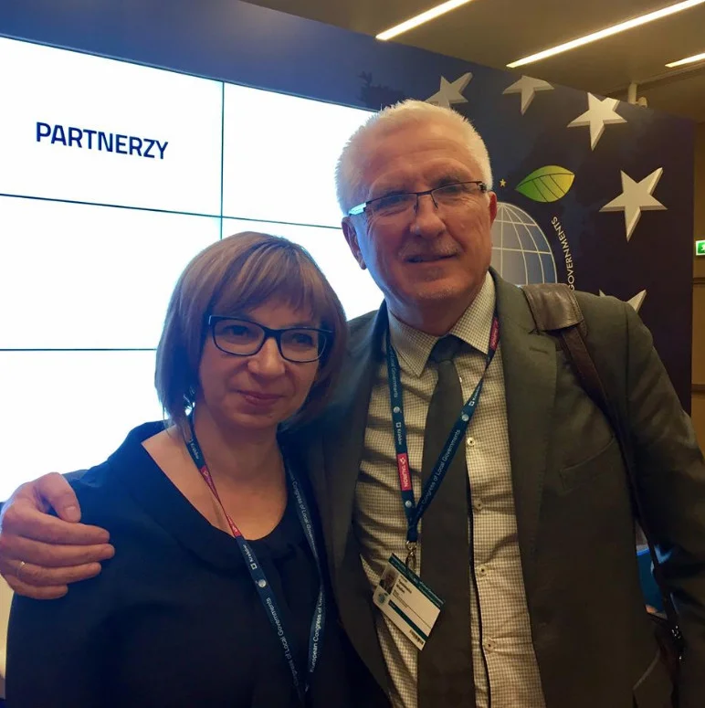 Z prezydentem Nowej Soli, Wadimem Tyszkiewiczem.