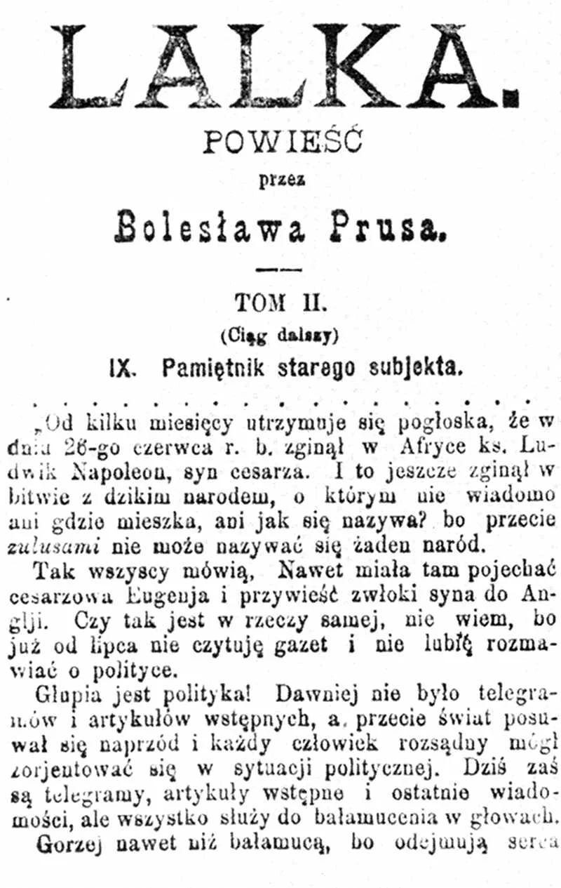 "Lalka" Bolesława Prusa ma wiele zabawnych fragmentów
