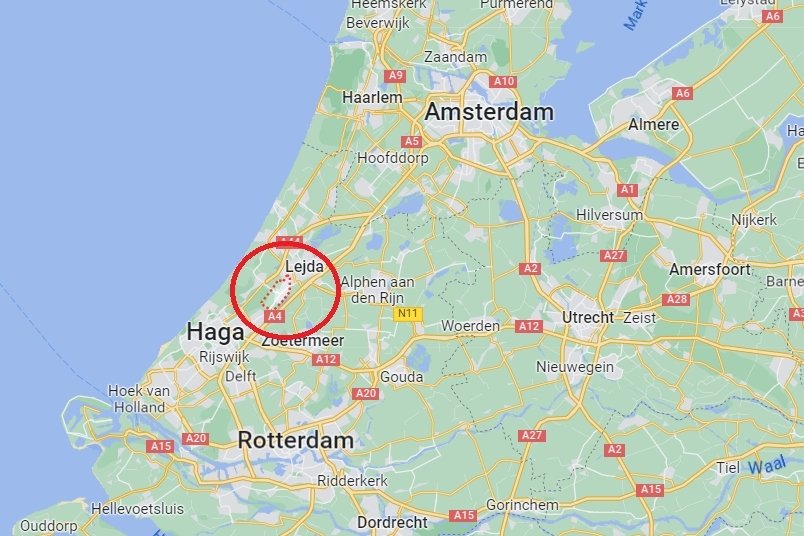 Miejscowość Voorschoten, w której doszło do zdarzenia