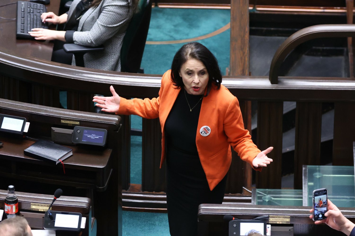 Wojciechowska van Heukelom zszokowała w Sejmie. To miała mówić do Filiks.