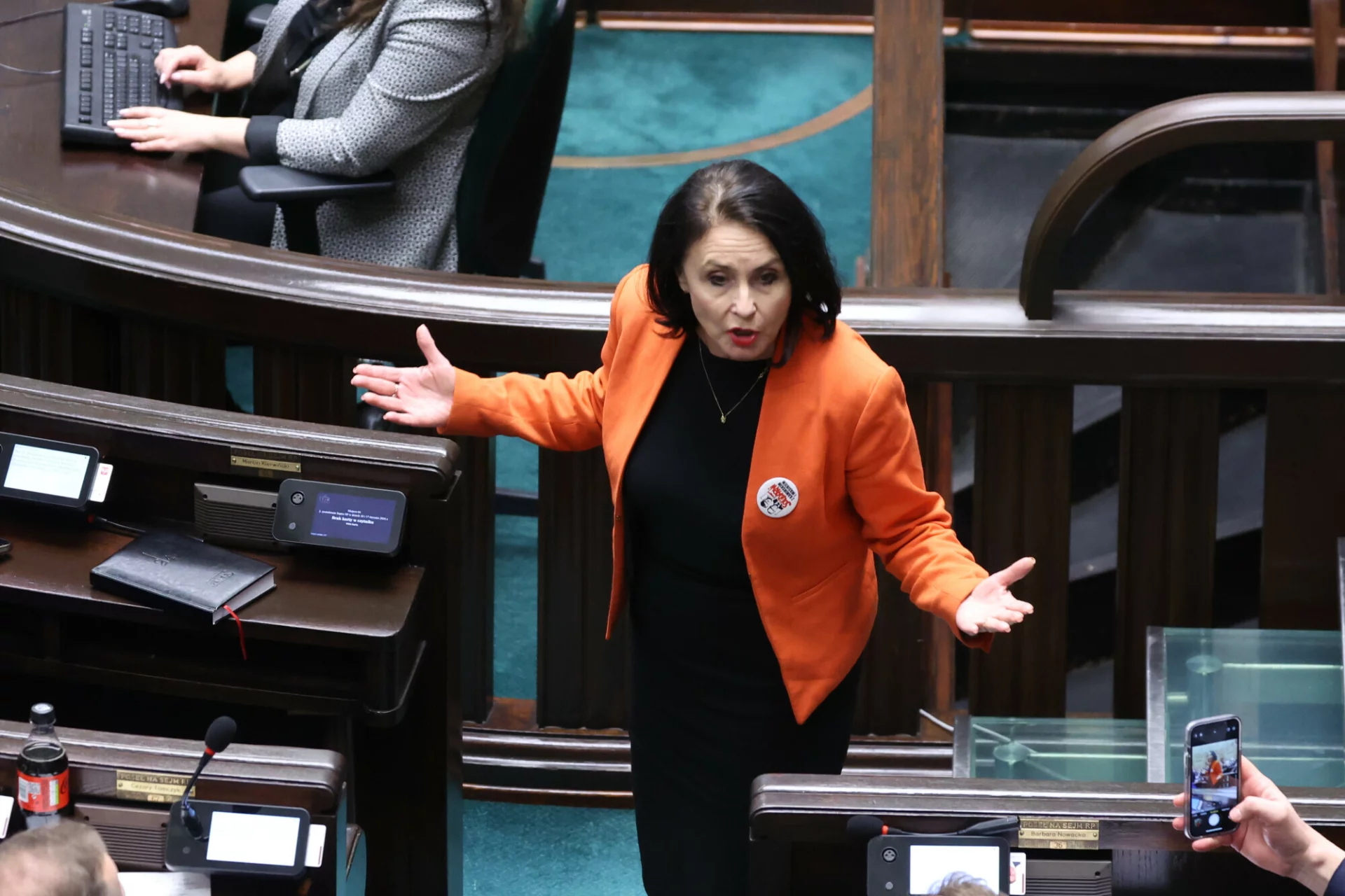 Wojciechowska van Heukelom zszokowała w Sejmie. To miała mówić do Filiks.