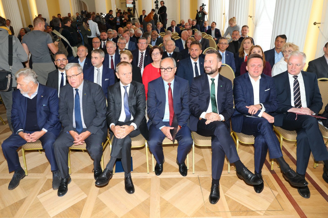 Wspólna konferencja liderów opozycji i byłych prezydentów RP