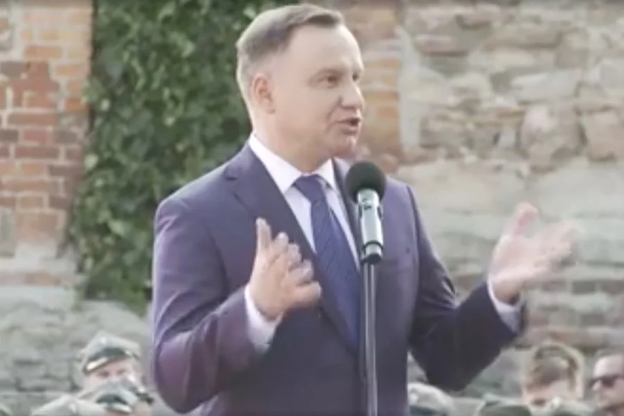 Andrzej Duda bronił w Strzelinie programu 500+.