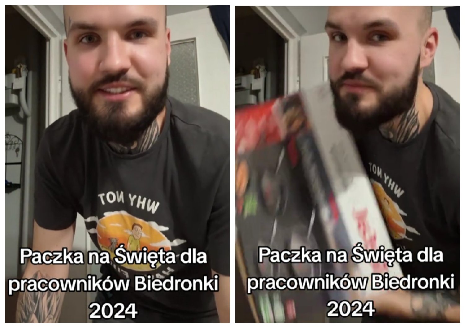Co jest w paczce dla pracownika Biedronki? Internauci są w szoku