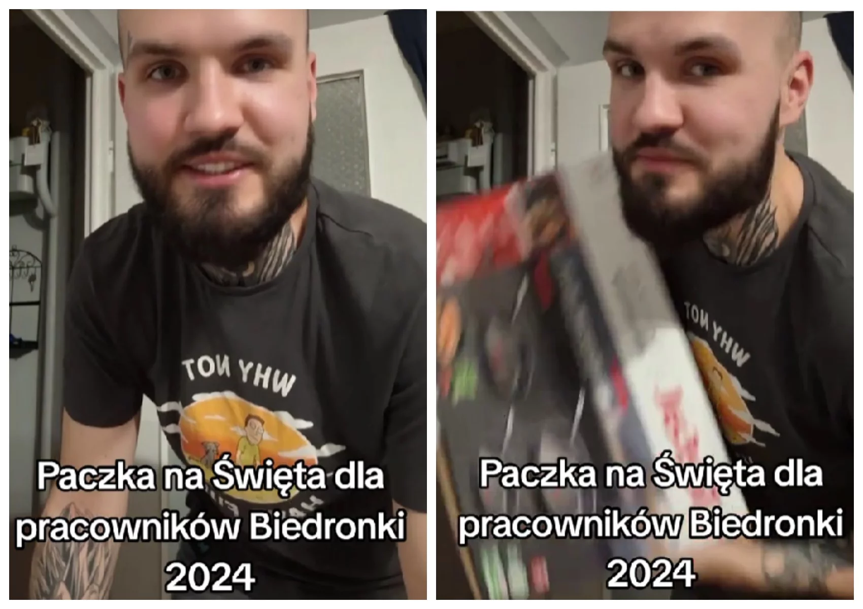 Co jest w paczce dla pracownika Biedronki? Internauci są w szoku