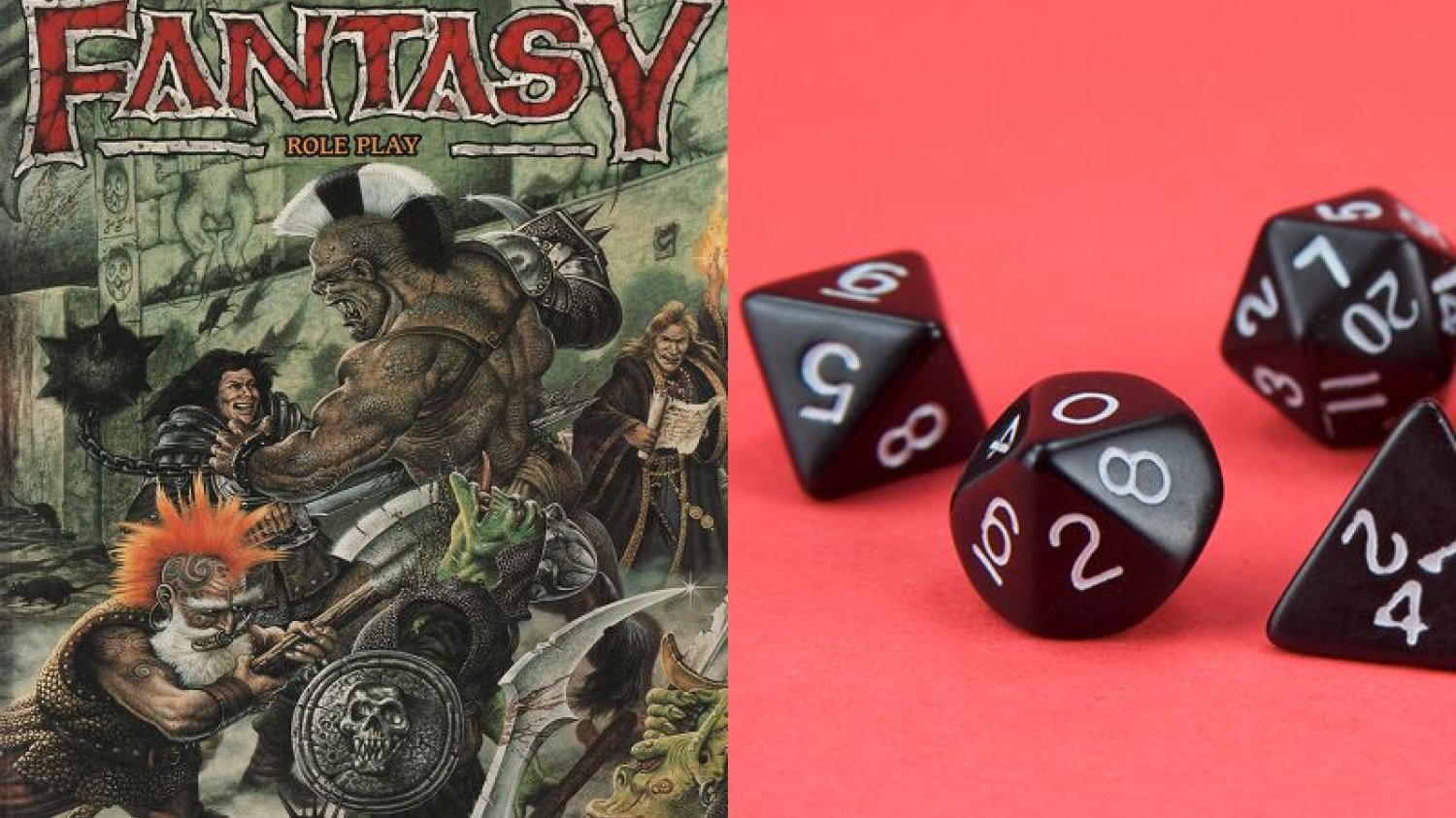 Gry fabularne mają już 40 lat. Na zdjęciu okładka podręcznika do gry Warhammer i niezbędne w tym hobby [url=http://shutr.bz/1mAACfn]kostki[/url].