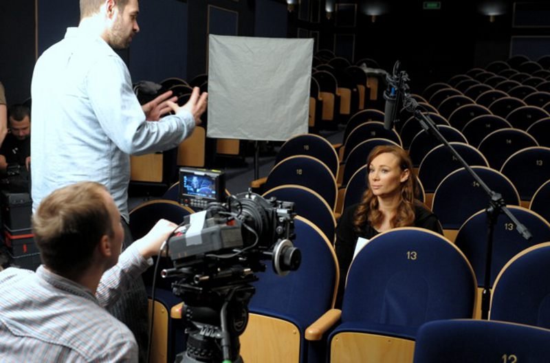 Sonia Bohosiewicz podczas zdjęć do spotu "Legalna Kultura"