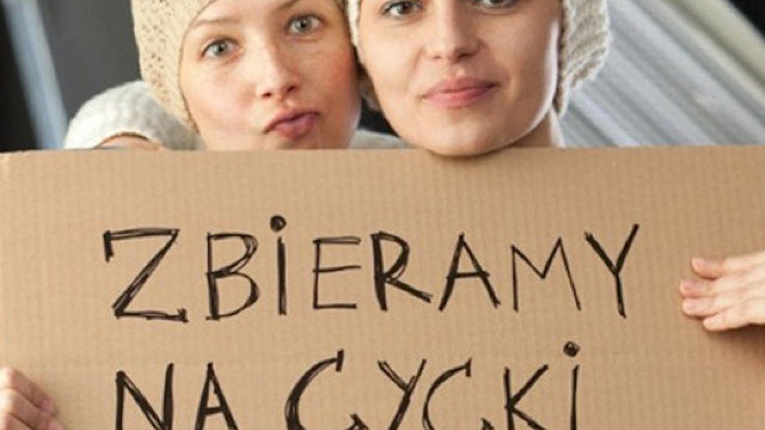 Kampania "Zbieramy na cycki, nowe fryzury i dragi"