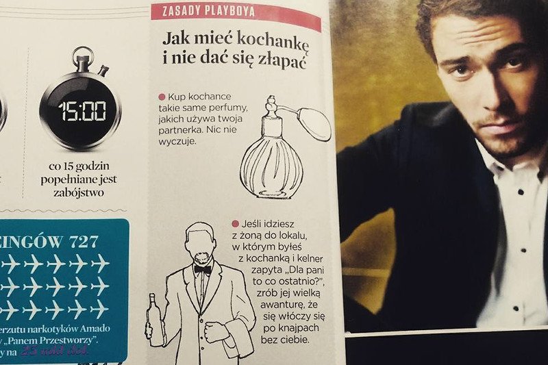 Zasady Playboya "Jak mieć kochankę i nie dać się złapać".