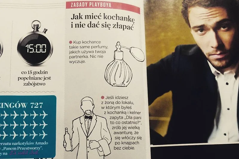 Zasady Playboya "Jak mieć kochankę i nie dać się złapać".