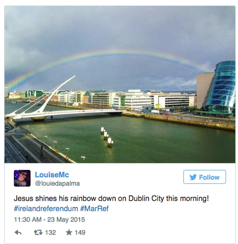 Irlandczycy żartowali, że Jezus nagrodził ich tęczą