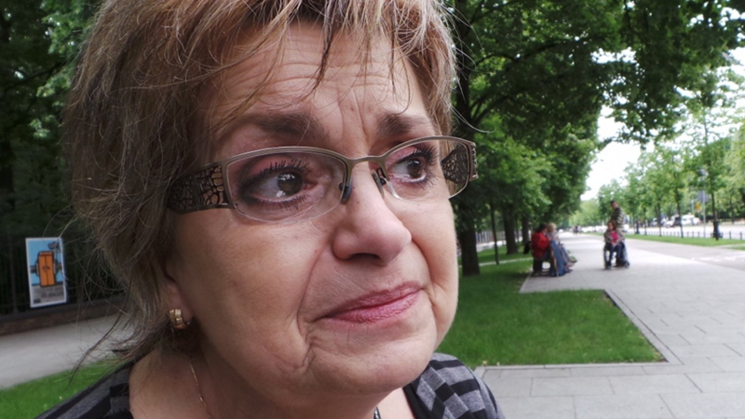 Matki niepełnosprawnych dzieci pod Sejmem: "Chcę eutanazji dla siebie i dziecka, choćby dziś". Na zdjęciu: Elżbieta Karasińska z Bytomia