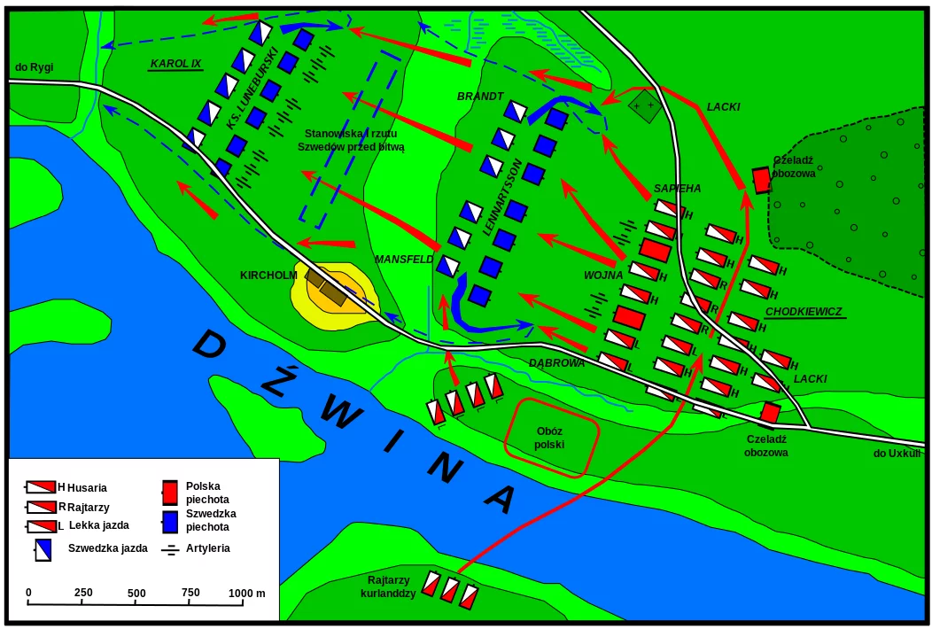 Bitwa pod Kircholmem - 27 września 1605 roku.