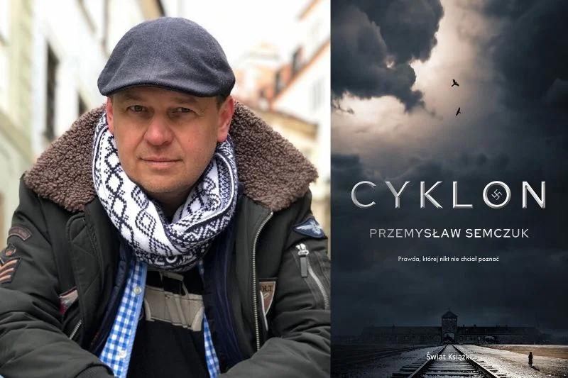 Pisarz i dziennikarz Przemysław Semczuk. Jego najnowsza książka "Cyklon", opowiadająca losy esesmana Eduarda Lubuscha i jego rodziny, trafiła do sprzedaży 10 czerwca 2020