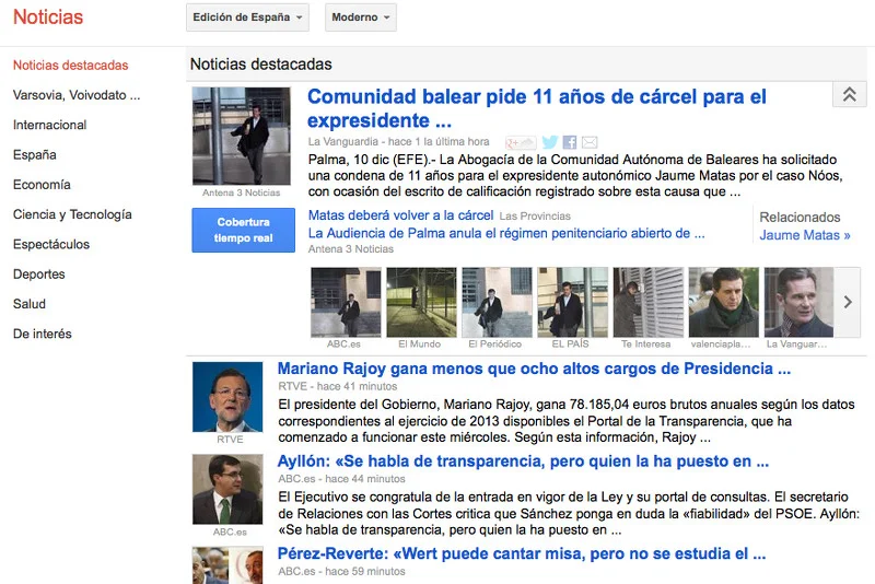 Google likwiduje Google News w Hiszpanii
