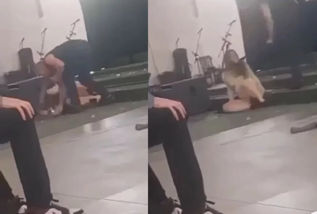 Kadr z nagrania z rekolekcji