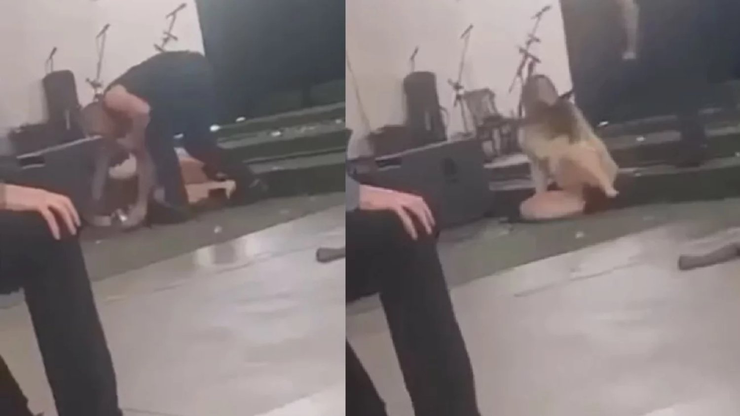 Kadr z nagrania z rekolekcji