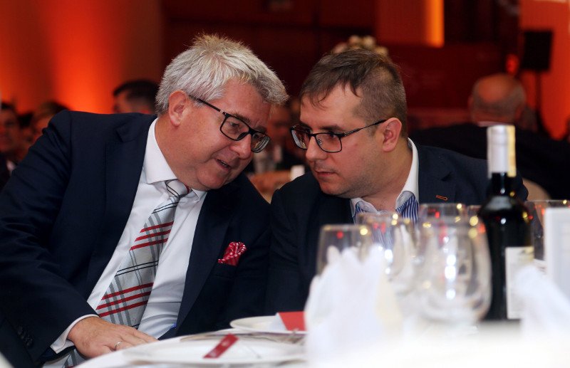 Europoseł PiS Ryszard Czarnecki i jego syn, poseł PiS, Przemysław Czarnecki.