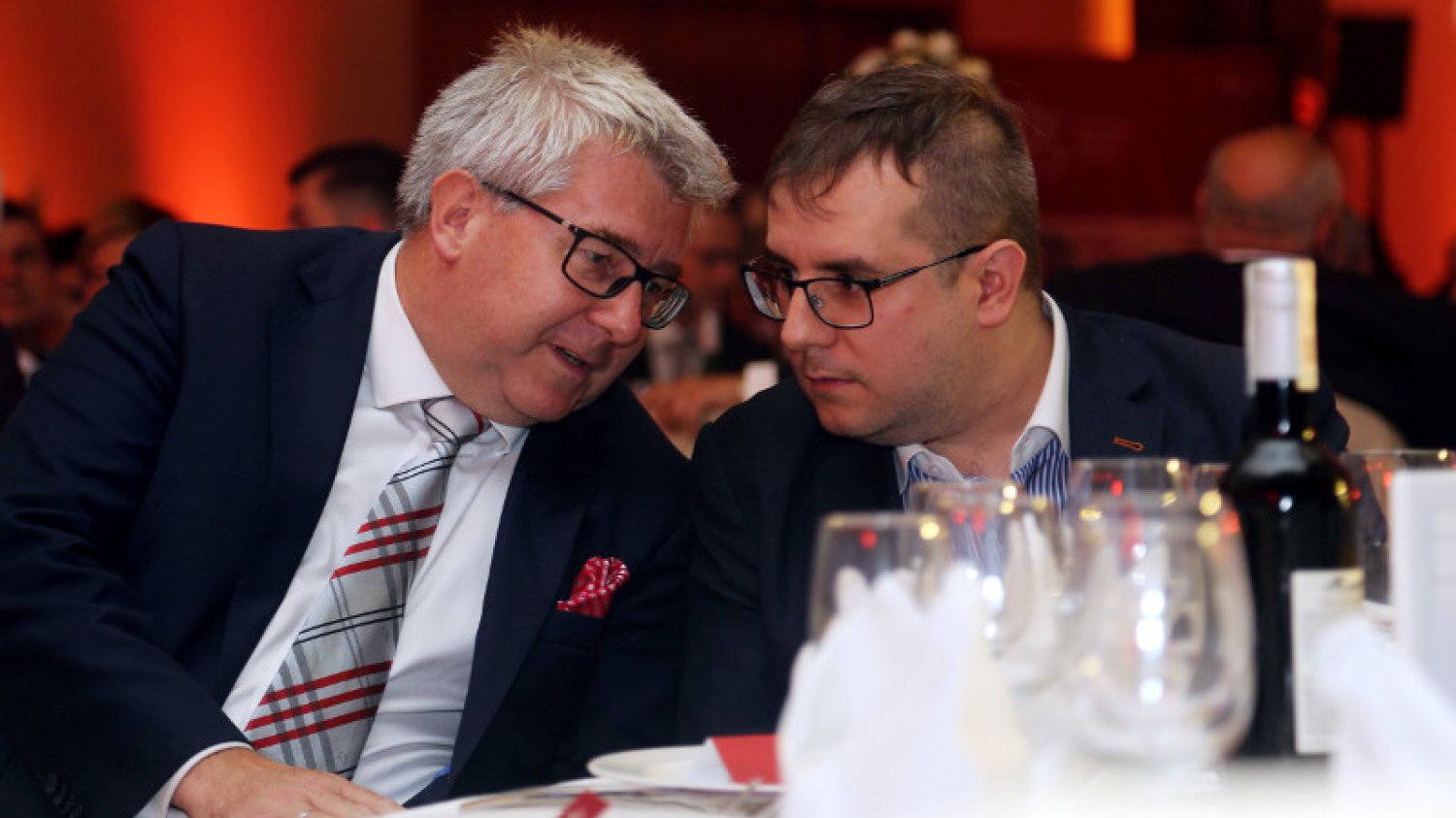 Europoseł PiS Ryszard Czarnecki i jego syn, poseł PiS, Przemysław Czarnecki.